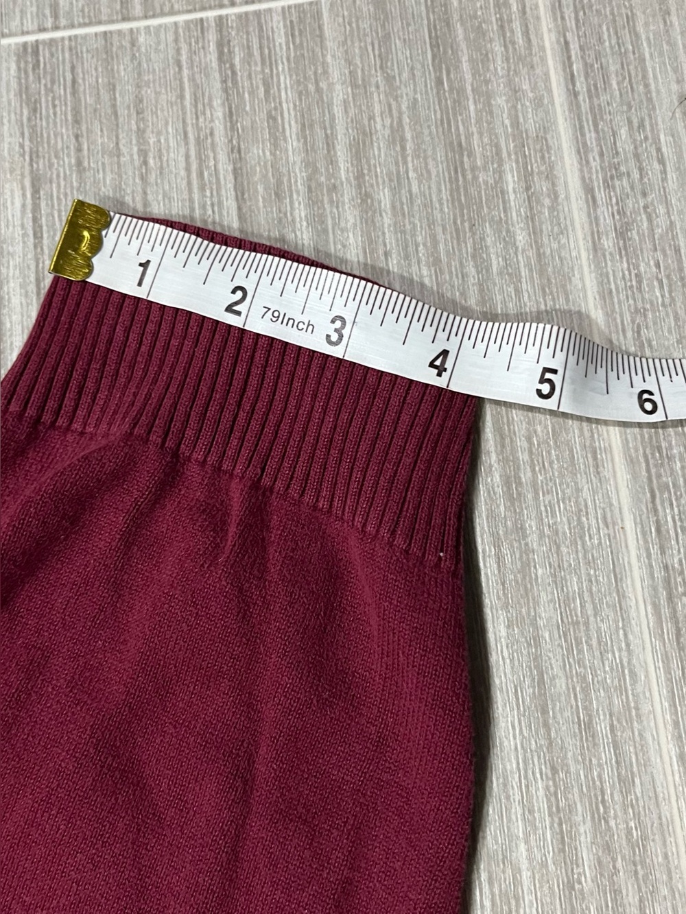 Burgundy Men's Half-Zip Sweater - 100% Cotton - XXL - Picture 10 of 12